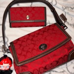 Vintage Coach Shoulder Bag and Wallet